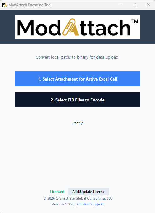ModAttach Attachment Tool UI Interface Genuine Product Screenshot
